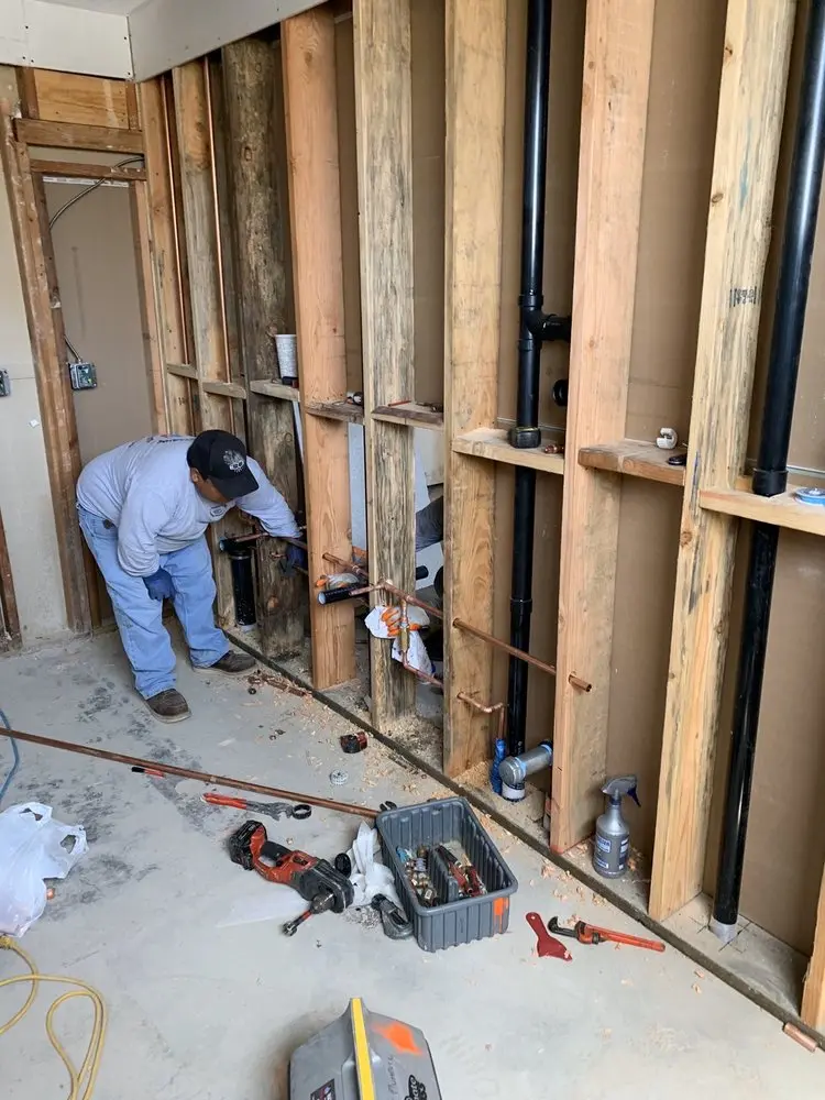 Commercial rough-in plumbing for Water Heater Replacement in Jefferson Heights